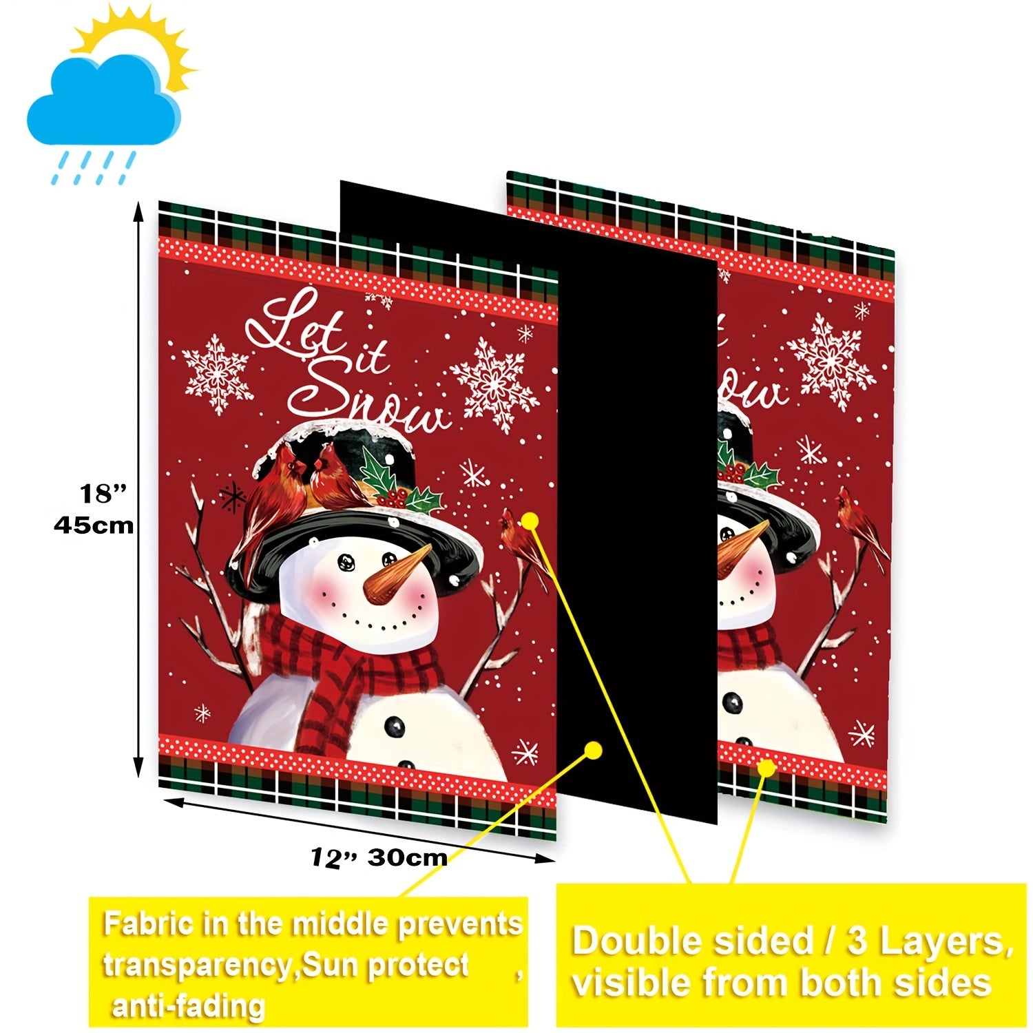 Seasonal Garden Flags Set of 12, Double-Sided Printed 12 x 18 Inches (30 x 45cm) Yard Flags, Outdoor Small Garden Flags, Autumn Winter Halloween Christmas Outdoor Flags, Four Seasons Holiday Garden Flags